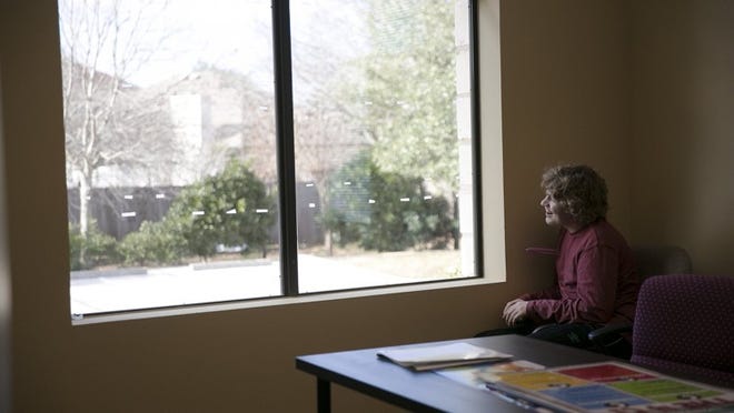 Weston Roberts, 15, looks out the window of one of the classrooms at the Hector Ponce Academy in Cedar Park on Jan. 9.