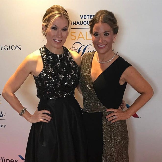 Ryan Manion (right), president of the Travis Manion Foundation, and Amy Looney, director of operations, at the Veterans Inaugural Ball in Washington, D.C. on Friday, Jan. 20, 2017.