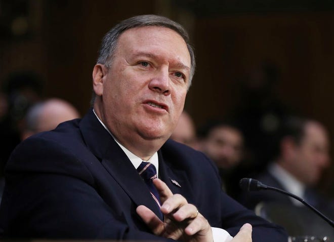Rep. Michael Pompeo, R-Kan., testifies on Capitol Hill in Washington.