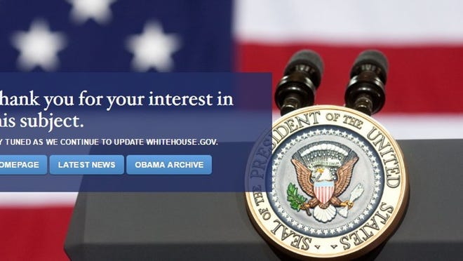 Entre otras, la página de español todavía no ha sido añadida en el sitio web de la Casa Blanca de la nueva administración.