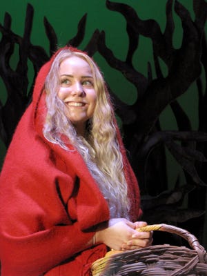 SUPPLIED PHOTO 

Mina Vogel plays Little Red Riding Hood in Peoria Players production of "Into The Woods."