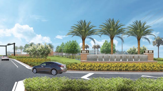 An artist's rendering of Leesburg's upcoming gateway project. SUBMITTED