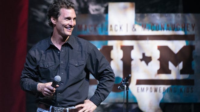 Matthew McConaughey during Jack Ingram and Friends at ACL Live on Friday, April 15, 2016.