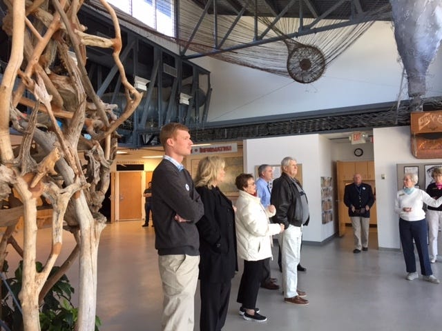 The Leland Town Council, along with other town staff, visited the North Carolina Estuarium in Washington to survey the town's facility. [CONTRIBUTED]