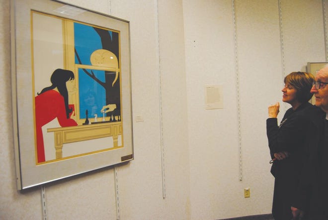 Contemporary graphic artist Will Barnet’s “Seventh Season,” a 1975 work, is among those included in the Theodora Pottle Memorial Collection.