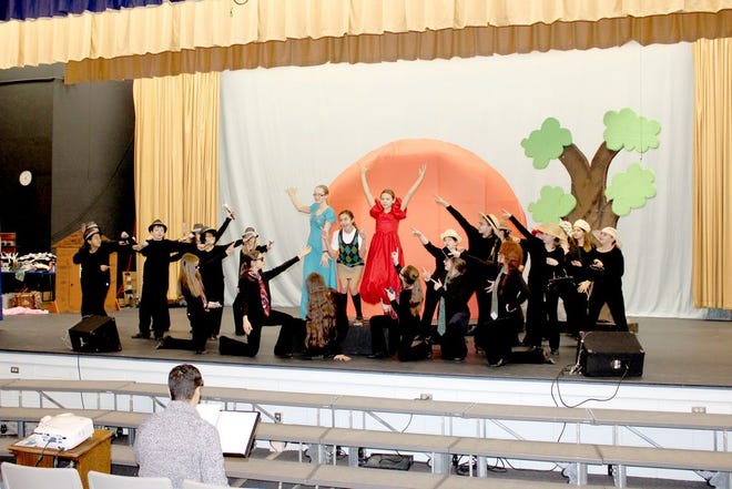 The cast of James and the Giant Peach prepares for this week's production of the classic children's story.