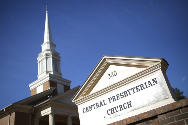 Central Presbyterian Church off Alps Rd. in Athens, Ga. is seen Friday, January 27, 2017. (Photo/ John Roark, Athens Banner-Herald)