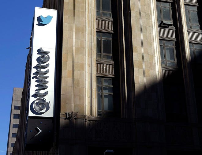 Twitter announced Thursday, Feb. 9, 2017, that the company is struggling to convert its headline omnipresence into cash and its profit expectations going forward is sending investors scattering. (AP Photo/Jeff Chiu)