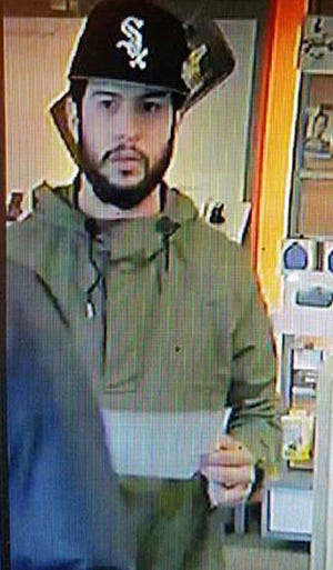 Doylestown Township police are looking for this man suspected of taking items from a GameStop in the Doylestown Pointe Shopping Center and AT&T stores in Northampton and Lower Southampton.