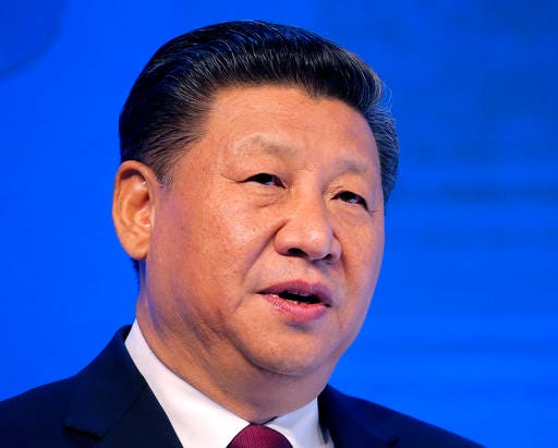 Chinese President Xi Jinping speaks at the World Economic Forum in Davos, Switzerland, on Jan. 17, 2017. U.S. President Donald Trump has reaffirmed America's long-standing "one China" policy in a telephone conversation with Xi that could alleviate concerns about a major shift in Washington's approach to relations with Beijing. (AP Photo/Michel Euler, File)