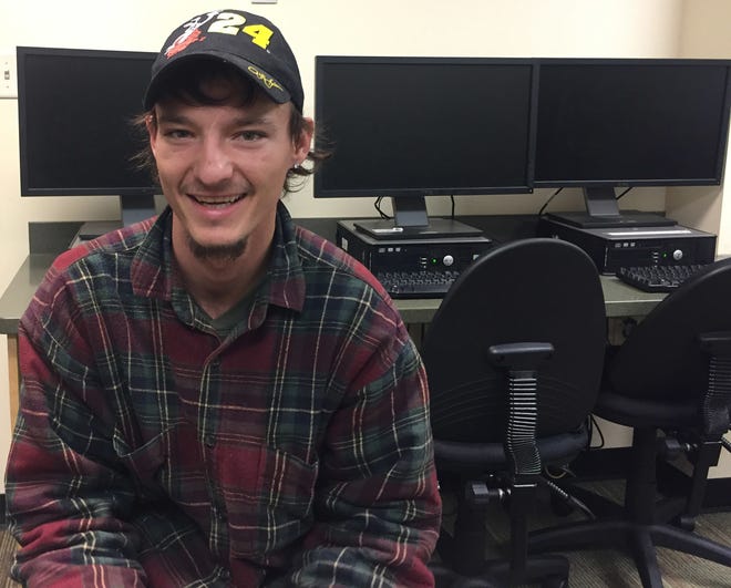 Austin Spell, 20, recently registered for Savannah Tech’s GED program at the Moses Jackson Advancement Center in order to pursue his career goals. Eric Curl/Savannah Morning News