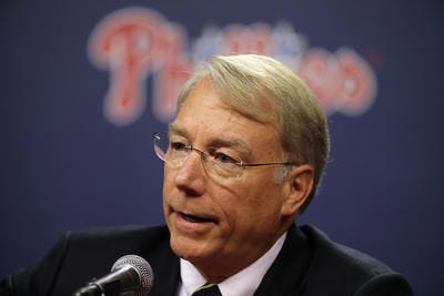 (File) President Andy MacPhail and the Phillies have added nearly $70 million in payroll in the offseason.