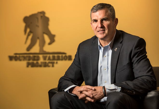 Mike Linnington, chief executive officer of the Wounded Warrior Project, said it will probably take three or four years for the organization to recover. (Will Dickey/Florida Times-Union)