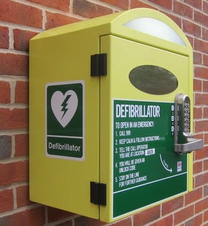 An example of the defibrillator boxes that would be installed in more Gastonia parks and recreation facilities under a proposal being considered.