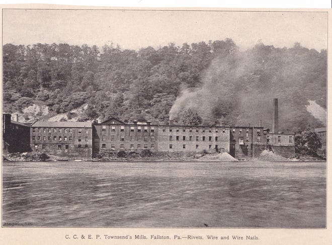 The Townsend Co. of Fallston, seen here in 1899, was founded in 1826. The company would grow into an international firm, and at one time it was one of the county's largest employers. Fallston's early industry made it one of the most important 19th-century communities in western Pennsylvania.