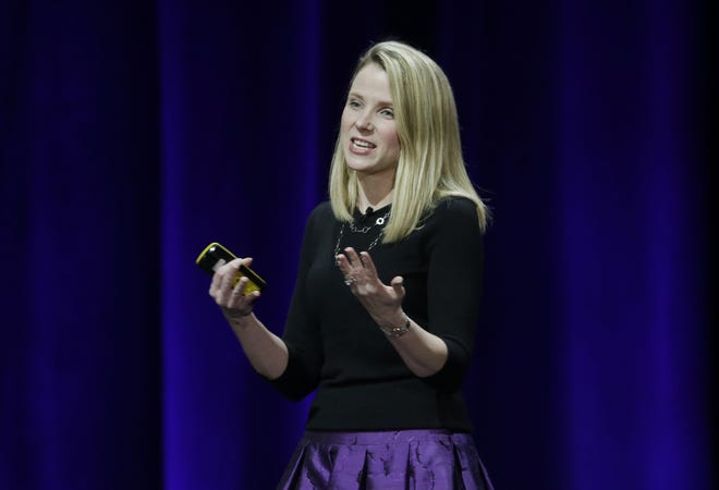 Yahoo CEO Marissa Mayer, 41, is expected to step down after Verizon takes over and receive a severance package that was valued at $44 million last summer. ASSOCIATED PRESS ARCHIVE / 2015