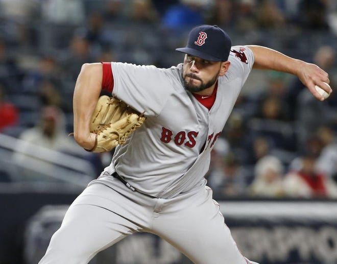 Robby Scott delivers a pitch in a game against the Yankees last season.