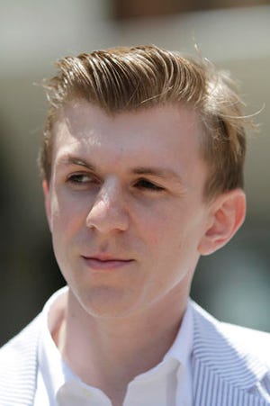 FILE - In this May 26, 2010, file photo, James O'Keefe makes a statement after leaving the federal courthouse in New Orleans. O'Keefe has announced plans to release recordings on Feb. 23, 2017, that he said were made secretly inside CNN. (AP Photo/Bill Haber, File)