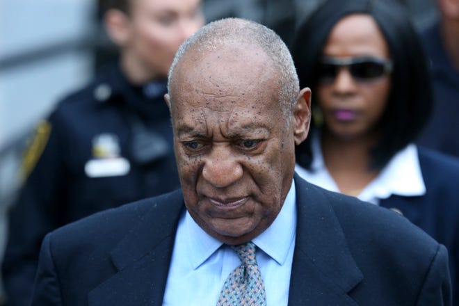 In this Tuesday, Nov. 1, 2016, photo, Bill Cosby leaves after a hearing in his sexual assault case at the Montgomery County Courthouse in Norristown, Pa. Cosby was charged with aggravated sexual assault on Dec. 30, 2015. Montgomery County Judge Steven O'Neill will let only one other accuser testify at Bill Cosby's sexual assault trial to bolster charges that the actor drugged and molested a woman at his estate near Philadelphia. The judges ruling made on Friday, Feb. 24, 2017, means prosecutors cannot call 12 other women to try to show that the 79-year-old comedian has a history of similar "bad acts." Cosby is set to go on trial in June over the 2005 complaint by a former Temple University employee. THE ASSOCIATED PRESS