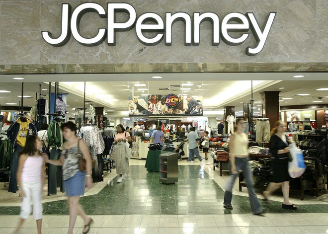 Customers walk out of a J.C. Penny department store in Dallas. J.C. Penney said Friday, Feb. 24, 2017, that it will be closing anywhere from 130 to 140 stores as well as two distribution centers over the next several months as it aims to improve profitability in the era of online shopping. [AP Photo / 2005 / Matt Slocum]