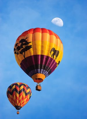 “Balloons and Moon,” by Swampscott photographer Rick Cloran, will be displayed in the Greater Lynn Photographic Association’s exhibit at the Gallery at Grosvenor Park in Salem, March 4-30. [Courtesy Photo]