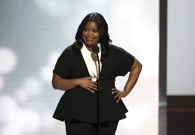 This Feb. 11, 2017 file photo shows Octavia Spencer at the 48th annual NAACP Image Awards in Pasadena, Calif. Spencer is nominated for an Oscar for best supporting actress for her role in "Hidden Figures." THE ASSOCIATED PRESS