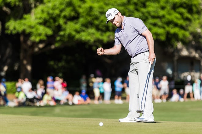 File Photo - Branden Grace saves par on No. 16 during the final round of the 2016 RBC Heritage.