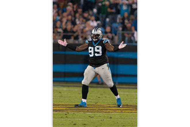 On Monday, the Carolina Panthers announced they applied the non-exclusive franchise tag to 
defensive tackle Kawann Short.