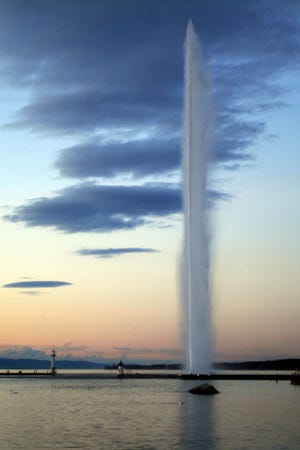 Geneva's Jet d'Eau is as symbolic of the city as London's Big Ben or Paris' Eiffel Tower. [Geneva Tourism]