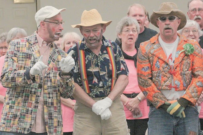 The Rescue Hose Co.'s hobo minstrels went on the road to Quincy Village Friday evening, when the audience was treated to performers like Ben Thomas, Harry Gsell and Ray Mowen Jr. The show 'Rockin' the 50s and 60s' will be on stage at Greencastle-Antrim High School this weekend. For video, visit echo-pilot.com.