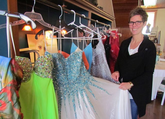 Tana Yunker, owner of Oh Bernice in Burr Oak, is hosting a prom dress extravaganzas on Saturday for those who like to repurpose. So far, she has about 100 previously worn formal and semi formal gowns of all sizes and colors at an affordable price.