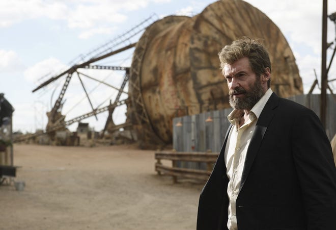 Hugh Jackman is shown in a scene from "Logan." [Ben Rothstein/Twentieth Century Fox via AP]