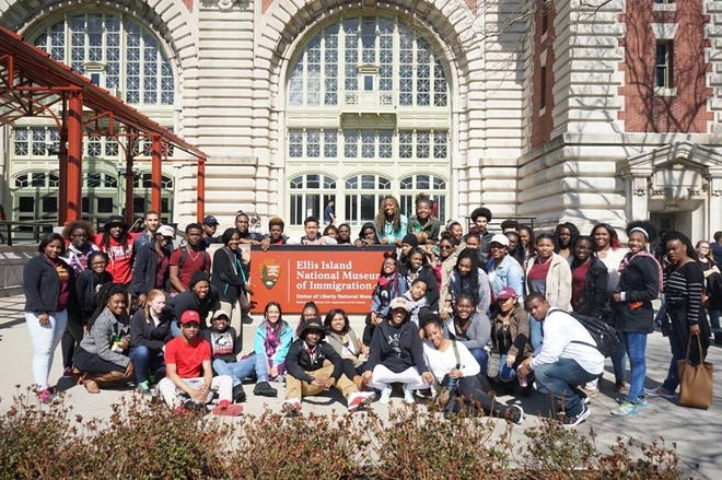 Nearly 50 Rockford students attended the Zora Neale Hurston College Tour in 2016, hosted by Wabongo Leadership Council. [PHOTO PROVIDED BY WABONGO LEADERSHIP COUNCIL]