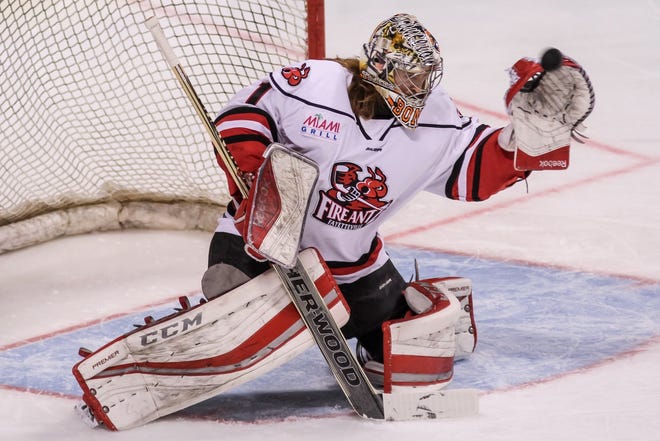 Sean Bonar, who started 29 consecutive games before getting a breather Sunday, leads the SPHL in six goalie categories, including wins. [STAFF FILE PHOTO BY RAUL F. RUBIERA]