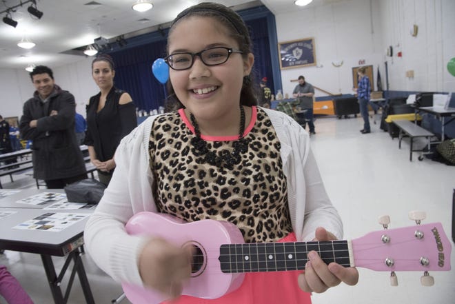 Many in the community attended a breakfast put on by the Somersworth and Atkinson Lion's Club for 10-year old Avah Moody, to raise money for hi-tech glasses to improve her vision. [John Huff/Fosters.com]