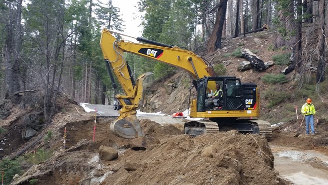 Work crews are trying to reopen Highway 120, also known as Big Oak Flat Road, into Yosemite National Park after it was closed because of debris from winter storms, leaving only Highway 140 into Yosemite Valley. [NATIONAL PARK SERVICE/COURTESY]