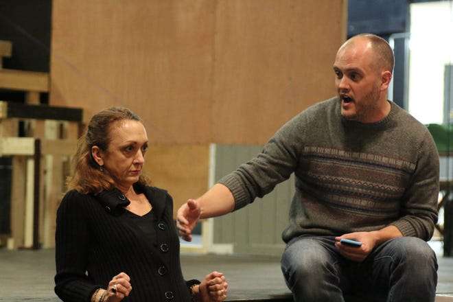 Director Kevin Mark Kline with Janet Ferreri, who plays Norma Desmond. [Courtesy Photo / Mary Babic]