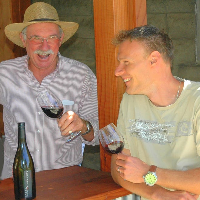 Steve Borra, left, and Markus Niggli have collaborated at Borra Vineyards in Lodi since 2006. [COURTESY]