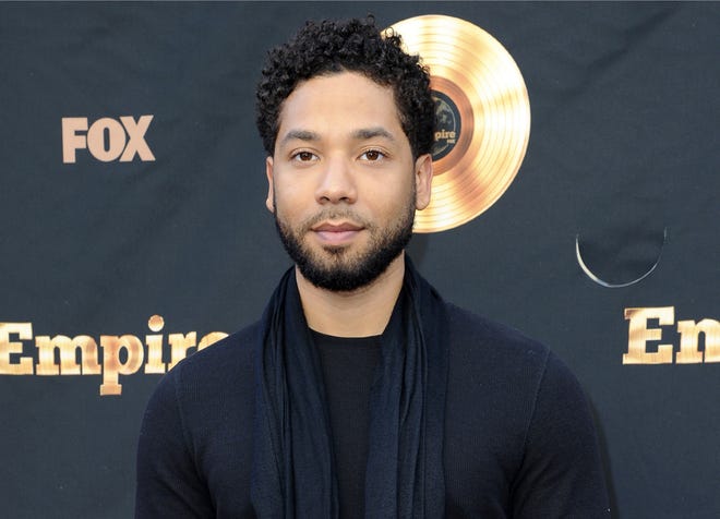 In this May 20, 2016 file photo, Jussie Smollett attends the "Empire" FYC Event in Los Angeles. On Wednesday, March 15, 2017, Smollett debuted a music video for "F.U.W.", a song about injustice which he wrote and performs, on his YouTube page. THE ASSOCIATED PRESS