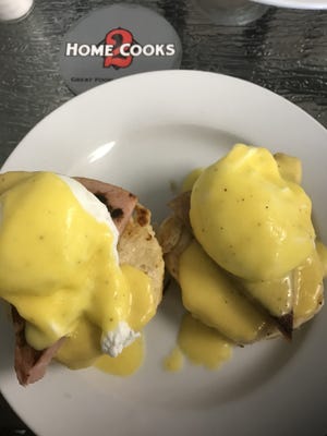 The Eggs Benedict at 2 Home Cooks in Dover. [Photo by Rachel Forrest]