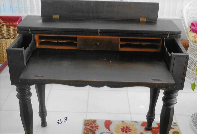 Twentieth-century spinet desks were inspired by early 19th-century desks that were converted from small pianos.