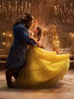 The Beast (Dan Stevens) and Belle (Emma Watson) are having a ball. (Mandeville Films)