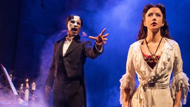 Cameron Mackintosh’s new production of Andrew Lloyd Webber’s The Phantom of the Opera premieres Thursday at the Kravis Center and runs to April 1. Courtesy of the Kravis Center