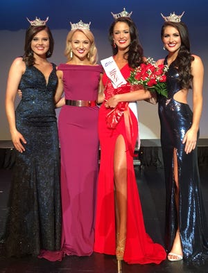 Miss UAFS 2016 Katie Brown, from left, Miss America Savvy Shields, Miss UAFS 2017 Logan Moore and Miss Arkansas Savannah Skidmore. [PHOTO COURTESY UNIVERSITY OF ARKANSAS AT FORT SMITH]
