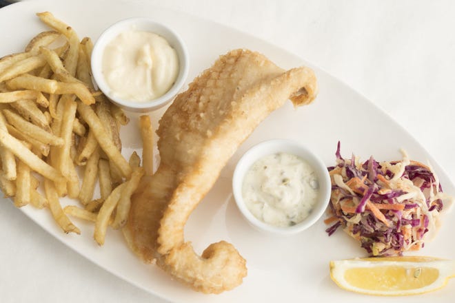 Fluke’s fish & chips — or more accurately, skate & steak-frites — is a refreshing take on an old favorite. PHOTO BY DAVE HANSEN