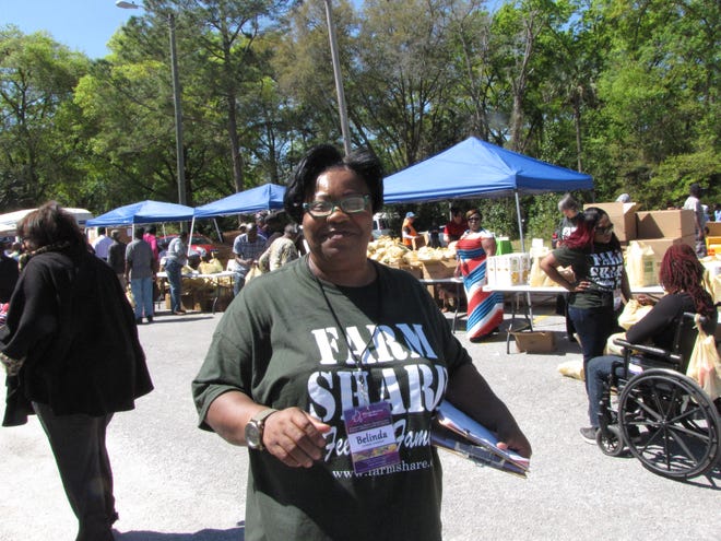 Belinda Smith, founder and president of Women Working With Women Inc., organized the Free Food and Clothes Giveaway that included health screenings and was held Saturday at Bethel Seventh Day Adventist Church. [Photos by Aida Mallard/Special to the Guardian]