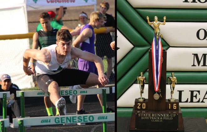 Reed Vanderheyden has been an All-State member in the 300 hurdles the past two seasons. Geneseo returns eight athletes who have All-State honors or state experience.