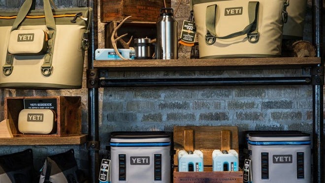 The Yeti flagship store on South Congress Avenue carries the full line of Yeti products. The company has been aggressively defending itself against companies selling ‘confusingly similar’ products.