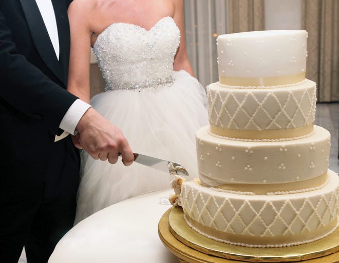 Our CupCakery made sure that Meghan and Adam Schwartz's dessert was disaster-free. (
