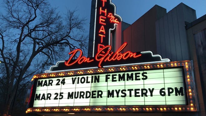 Violin Femmes starring Bella Electric Strings performed at the Don Gibson Theatre on March 24. [Photo by Wade Allen]